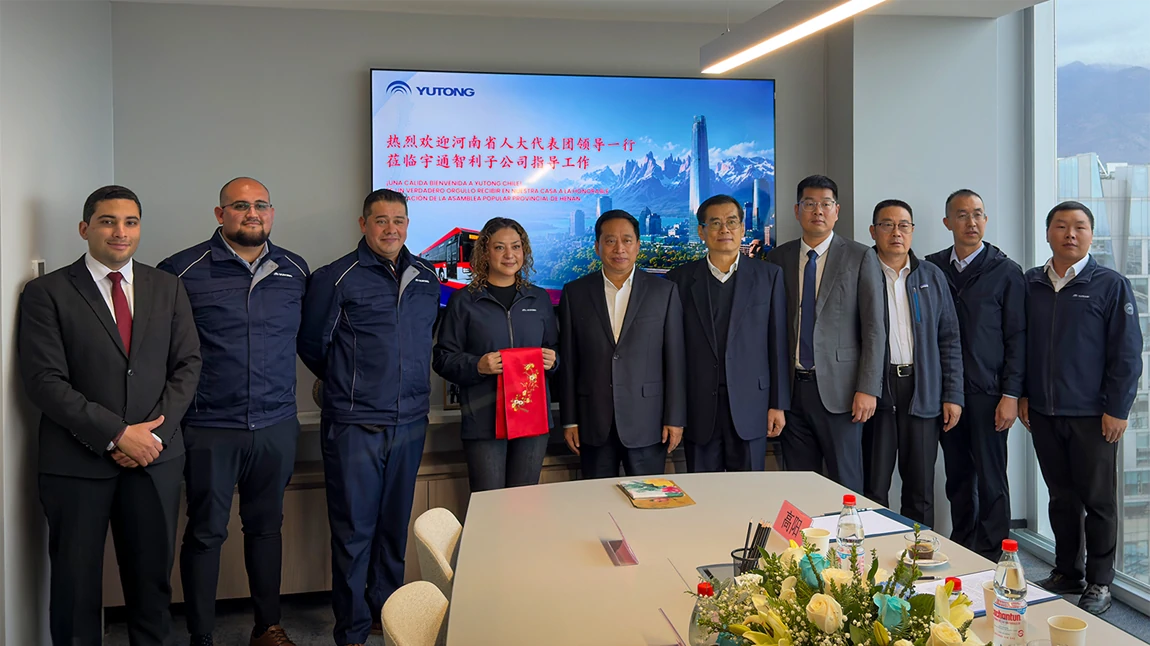 Yutong Chile recibe visita oficial de delegación de Henan y fortalece la cooperación institucional