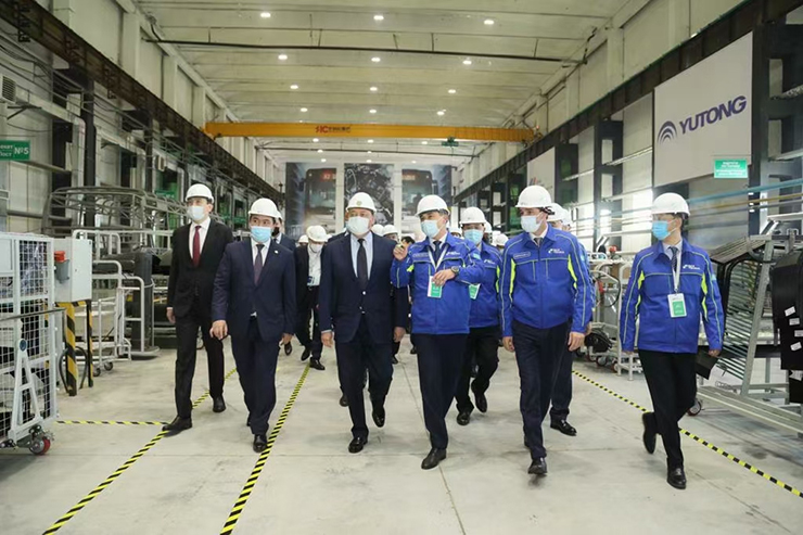 El Primer Ministro de Kazajstán fue testigo de la inauguración de la planta CKD, y la exportación de tecnología de Yutong logró un modelo de cooperación El Primer Ministro de Kazajstán fue testigo de la inauguración de la planta CKD, y la exportación de tecnología de Yutong logró un modelo de cooperación