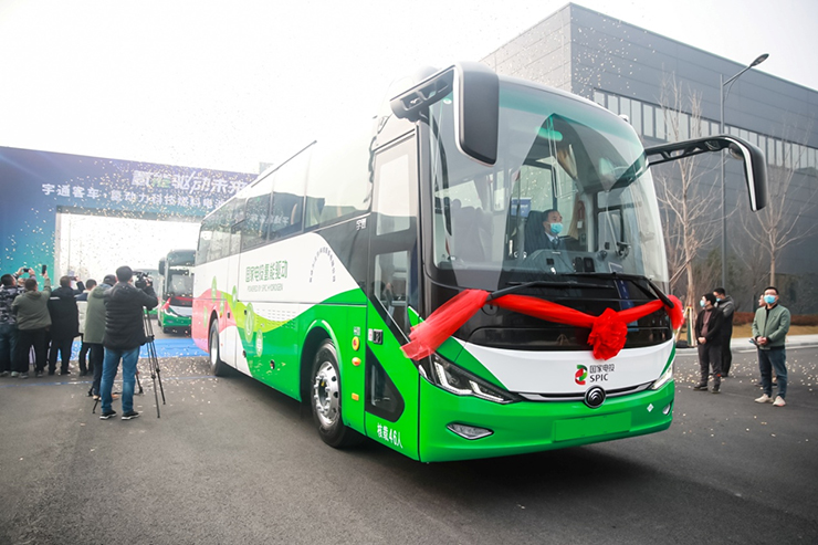 Se Han Entregado 100 Autobuses de Pilas de Combustible de Hidrógeno de Yutong a Beijing para Contribuir a los Viajes Verdes Se Han Entregado 100 Autobuses de Pilas de Combustible de Hidrógeno de Yutong a Beijing para Contribuir a los Viajes Verdes